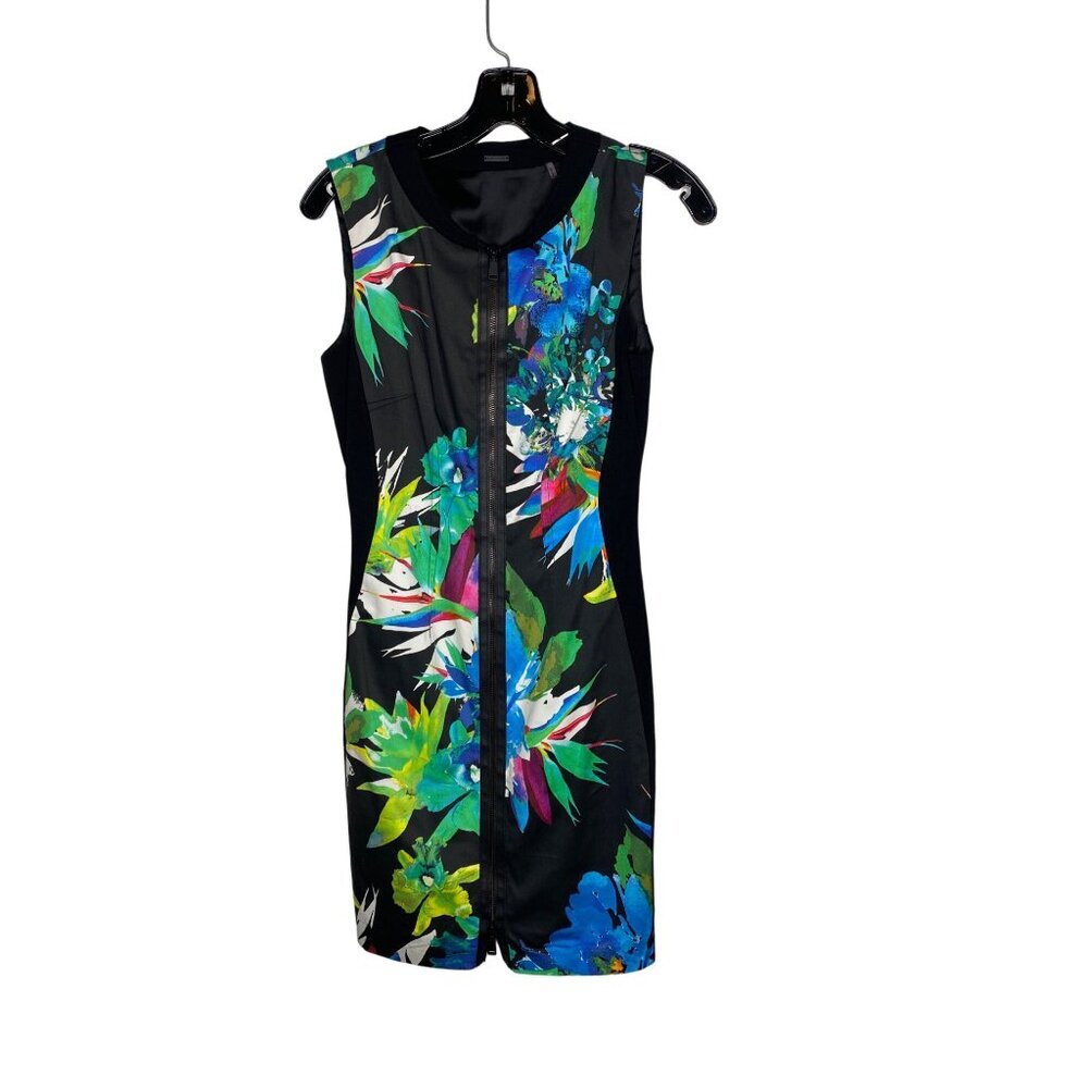 ELIE TAHARI WOMEN'S MILA FLORAL WATERCOLOR SHEATH DRESS SZ 4 - Picture 2 of 6